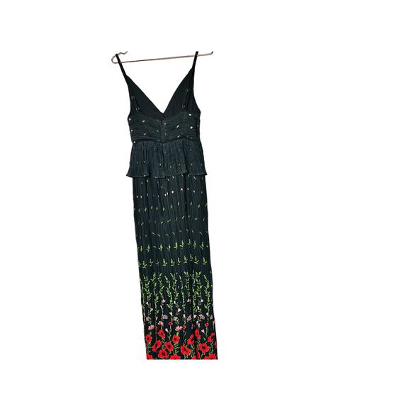 SABINA MUSAYEV Black Red Print Selina Front Twist Cut-Out Front Dress Size M - Picture 11 of 11